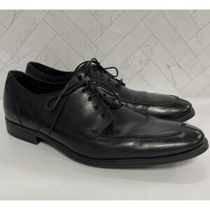 Cole Haan NikeAir Mens Black Leather Oxford Dress Shoes Toe C09162 10M